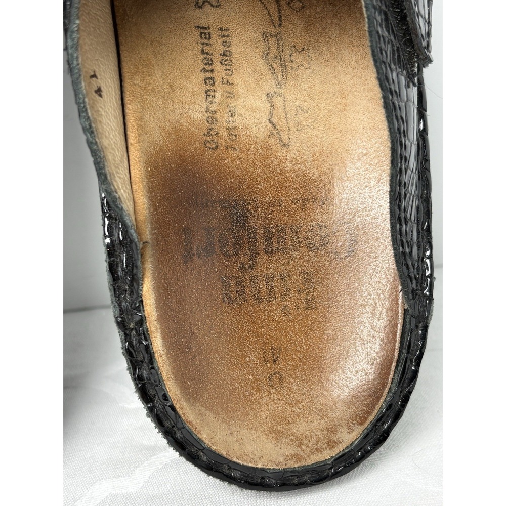 Finn Comfort Santa Fe Shoes Women Eu 41 - US Size 10 Black Leather Comfort Clogs - Picture 11 of 11
